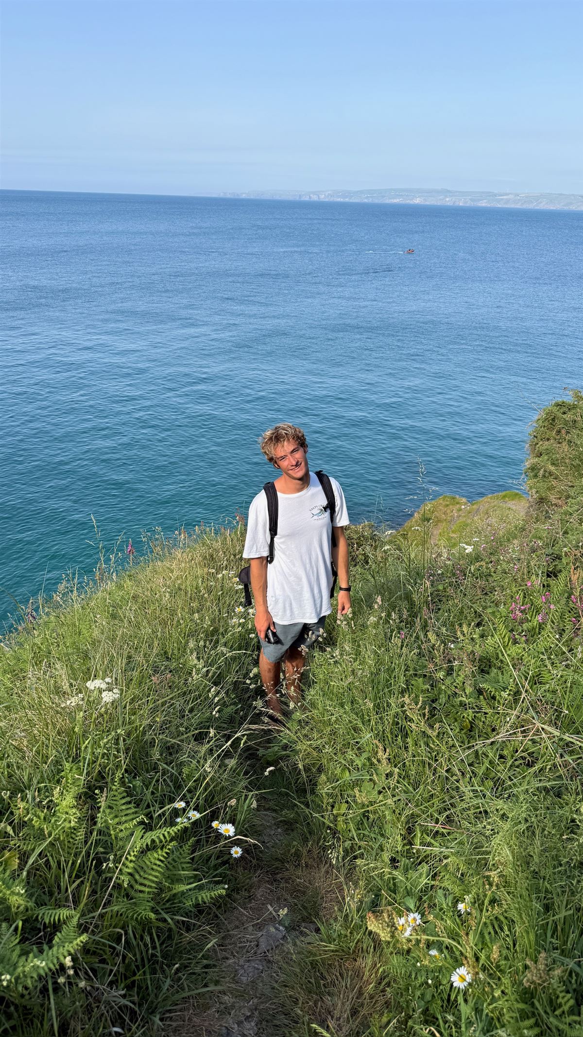 Joe Kerven on the Cornwall coast path